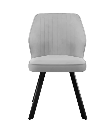 Стул DikLine 232 поворотный B22 GREY, ножки черные