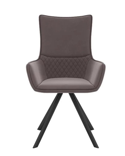 Стул DikLine 289 поворотный E09 капучино, ножки черные