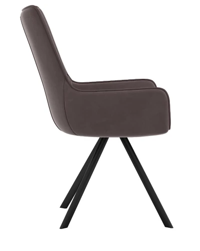 Стул DikLine 289 поворотный E09 капучино, ножки черные