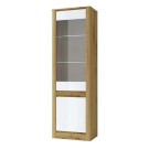 Шкаф с витриной 1V1D, RICHE ESTA, цвет дуб артисан