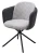 Стул ЛИЛУ ДАНС 180 град. поворотный, УЮТ ГРЕЙ КЛЫК / ORAKUL 998 Темно-серый / Черный каркас, M-City
