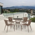 Комплект плетеной мебели T282ANT/Y137C-W56 Light Brown 4Pcs Комплект плетеной мебели T282ANT/Y137C-W56 Light Brown 4Pcs