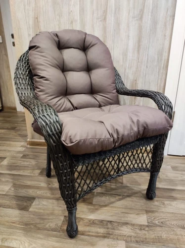 Садовый комплект мебели из искусственного ротанга Мэдисон НЬЮ (Medison NEW) 6 кресел + стол с подушками на сидение и спинку