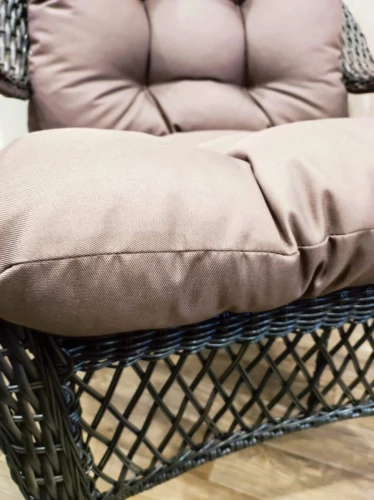 Садовый комплект мебели из искусственного ротанга Мэдисон НЬЮ (Medison NEW) 6 кресел + стол с подушками на сидение и спинку