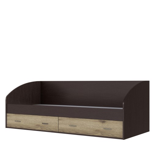 Спальня Орион. Кровать с ящиками венге/дуб делано