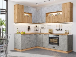 Кухня на заказ по индивидуальным размерам Флэт Vivat