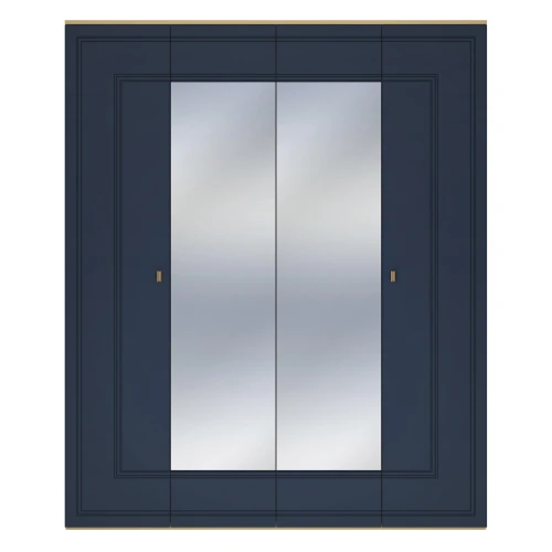 Шкаф 4-х дверный Вега Сапфир синий