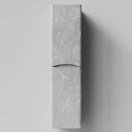 Пенал Адель 35 (2 двери) подвесной, Мрамор Белый софт тач 4044-2, левый