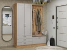 Готовая прихожая Стиль-03 Grey Silk Дуб Вотан лофт