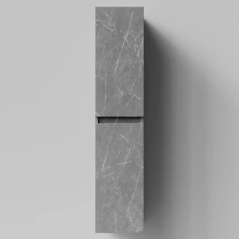 Пенал Бест 30 (2 двери) подвесной, Мрамор Серый софт тач ПВХ 4044-1, левый