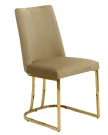 Стул обеденный Пресли DX-2055-1, 42х44х92, бежевый, золото Стул обеденный Пресли DX-2055-1, 42х44х92, бежевый, золото