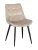 DC705 Стул мягкий, БЕЖЕВЫЙ#G62-03 велюр, каркас металл черный