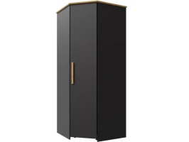 Шкаф «Скандинавия» КМК 0905.12, Графит/ дуб наварра