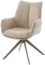Стул PONTUS 360 град. поворот. RIELY-111 / PRESENT-120 Кремовый / Латте, ®DISAUR