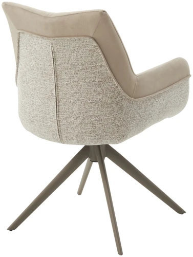 Стул PONTUS 360 град. поворот. RIELY-111 / PRESENT-120 Кремовый / Латте, ®DISAUR