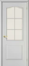 Межкомнатная дверь под покраску BRAVO Классик Белый Грунт Хрусталик 