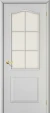 Межкомнатная дверь под покраску BRAVO Классик Белый Грунт Хрусталик 