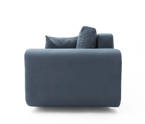 Диван еврокнижка  Вега, велюр серый, 160