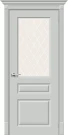 Межкомнатная дверь эмаль BRAVO Скинни-15.1 Grace White Сrystal