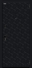Входная дверь BRAVO Кьюб (RBE) Total Black/Super White 