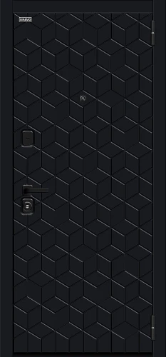 Входная дверь BRAVO Кьюб (RBE) Total Black/Super White 