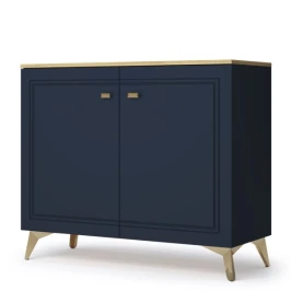 Комод Вега Сапфир 1000 с дверцами, темно-синий