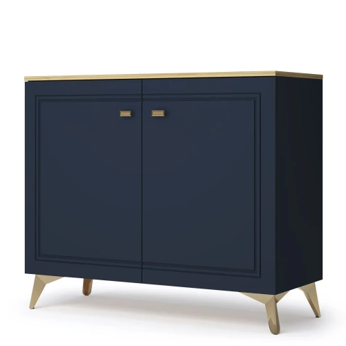 Комод Вега Сапфир 1000 с дверцами, темно-синий