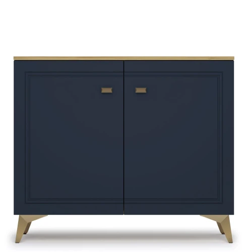Комод Вега Сапфир 1000 с дверцами, темно-синий