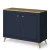 Комод Вега Сапфир 1000 с дверцами, темно-синий