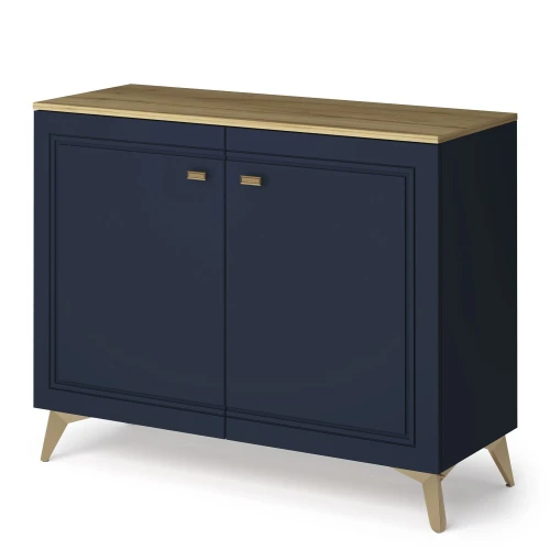 Комод Вега Сапфир 1000 с дверцами, темно-синий