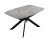 Стол DikLine BK140 Керамика Italian Grey (глянец серый)/подстолье черное/опоры черные