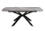 Стол DikLine BK140 Керамика Italian Grey (глянец серый)/подстолье черное/опоры черные