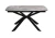 Стол DikLine BK140 Керамика Italian Grey (глянец серый)/подстолье черное/опоры черные
