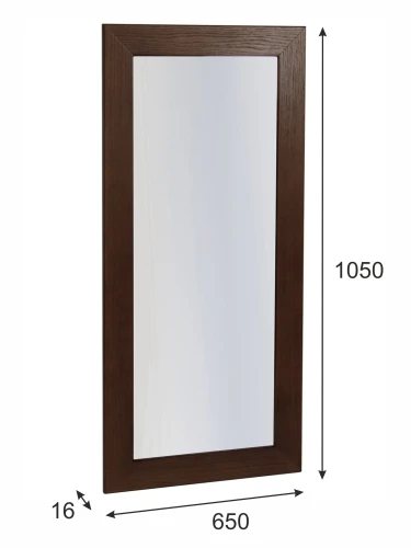 Зеркало навесное Берже 24-105 темно-коричневый 105 см х 65 см