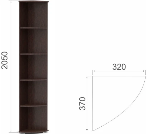 Стеллаж «Виола», Венге/дуб сонома