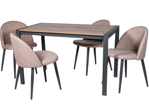 Стол М91 «Кастел» ДП1-01-02 1200(1600)*700 ЛДСП «Галифакс»/«Графит»