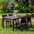 Обеденный комплект JULY S коричневый