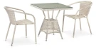 Комплект плетеной мебели T706/Y137C-W85 2Pcs Latte Комплект плетеной мебели T706/Y137C-W85 2Pcs Latte