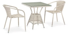 Комплект плетеной мебели T706/Y137C-W85 2Pcs Latte