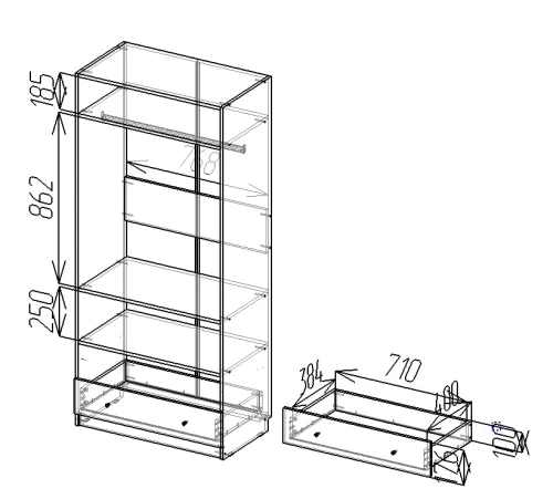 Шкаф "Цветы", Белый шёлк