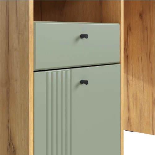 Стол Вега Саксония, серо-зеленый