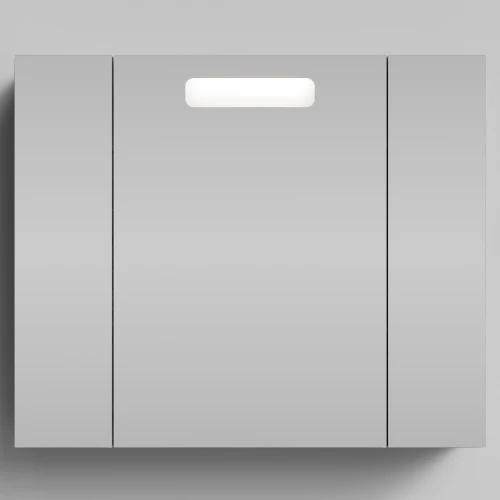 Зеркало Мальта 90, Лиственница структурная контрастно-серая ПВХ 64202