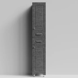 Пенал Адам 35 напольный, Серый камень ПВХ 57806, правый