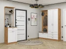 Готовая прихожая Стиль-04 White Silk Дуб Вотан