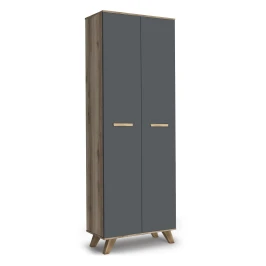 Шкаф 800 высокий Вега Скандинавия лиственница темная