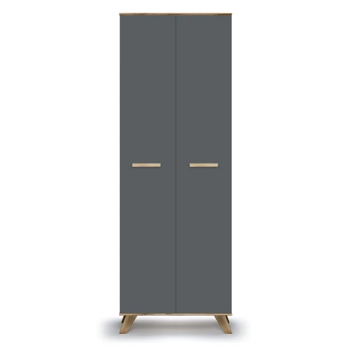 Шкаф 800 высокий Вега Скандинавия лиственница темная