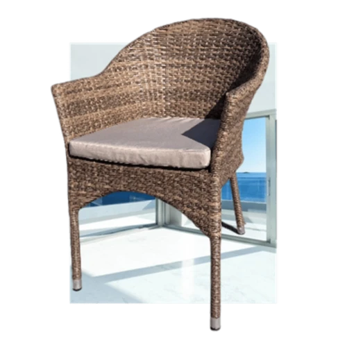 Плетеное кресло AFM-353CL Beige + подушка