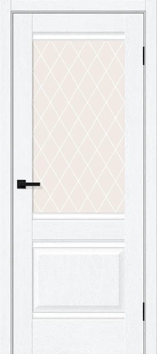 Межкомнатная дверь BRAVO Прима-3 White Silkwood White Сrystal