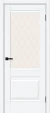 Межкомнатная дверь BRAVO Прима-3 White Silkwood White Сrystal