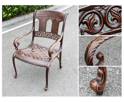 Кресло из литого алюминия САНДАЛОВОЕ ДЕРЕВО «SANDALWOOD»